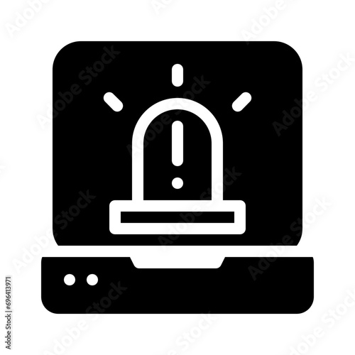 malware glyph icon