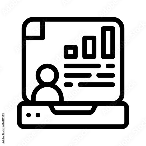 online class line icon