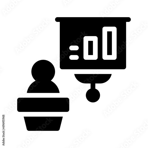 lecturer glyph icon