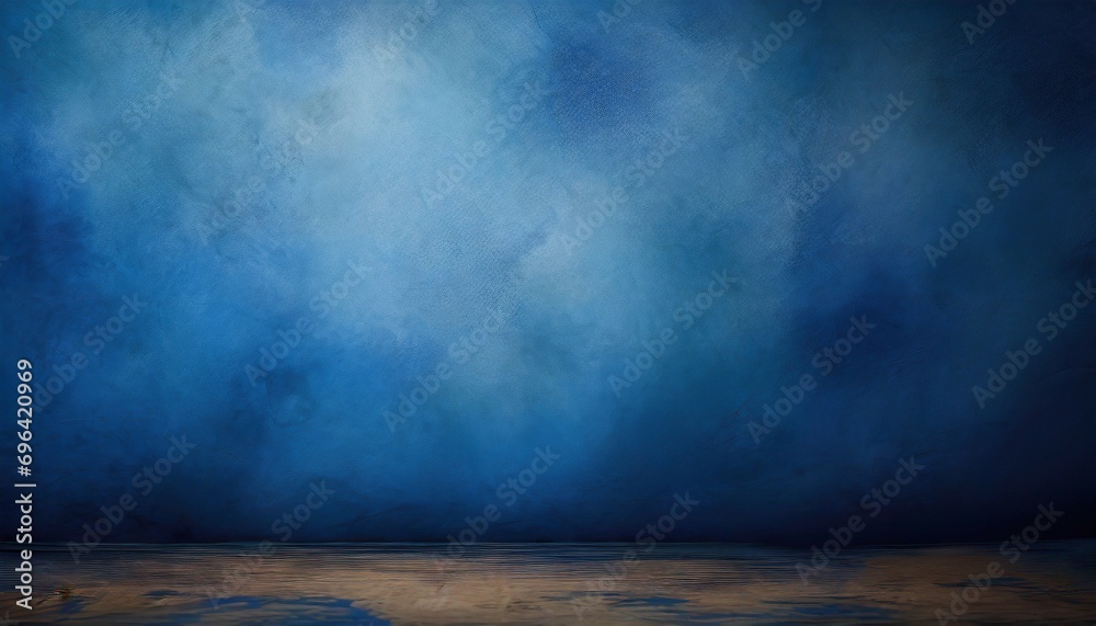 studio portrait backdrops traditional painted canvas or muslin fabric cloth studio backdrop or background suitable for use with portraits products and concepts dramatic blue modulations - obrazy, fototapety, plakaty 