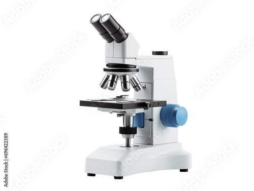 microscope isolated on white