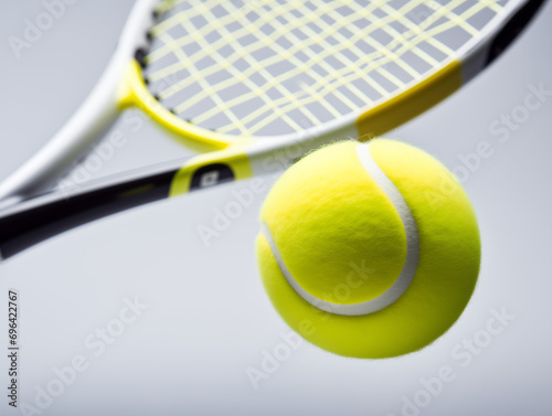 tennis racket and ball © TONSTOCK