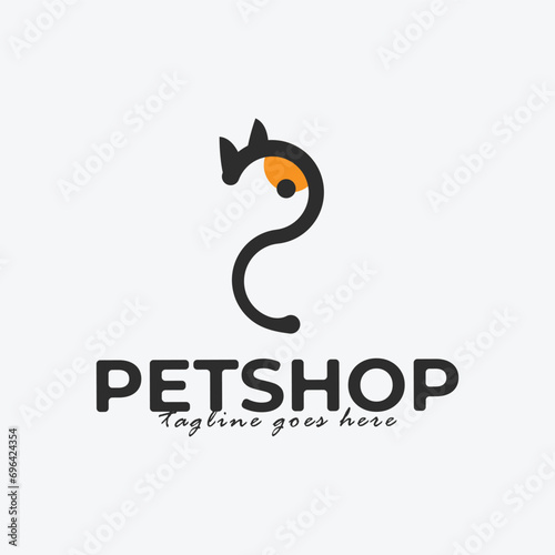 petshop logo simple icon design