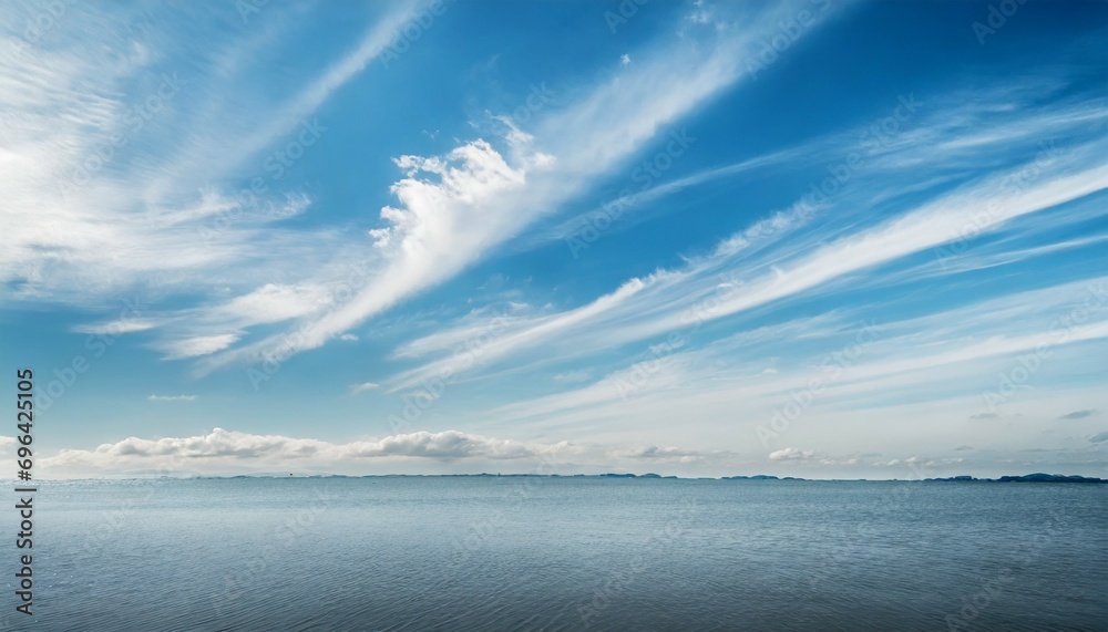 clear blue sky and white clouds