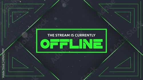 Social Media Outro Stream Offline_Green Theme