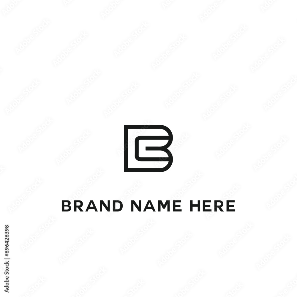 BC logo. B C design. White BC letter. BC, B C letter logo design. Initial letter BC linked circle uppercase monogram logo. B C letter logo vector design.	
