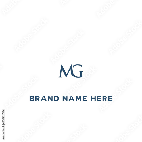 MG logo. M G design. White MG letter. MG, M G letter logo design. Initial letter MG linked circle uppercase monogram logo. M G letter logo vector design.	
