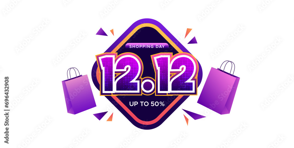Sale Banner - design 12.12 special offer, happy shopping. a shopping concept design that currently has a special promotion on December 12. special offer online sale banner Sale Banner - design 12.12 special offer, happy shopping. a shopping concept design that currently has a special promotion on December 12. special offer online sale banner