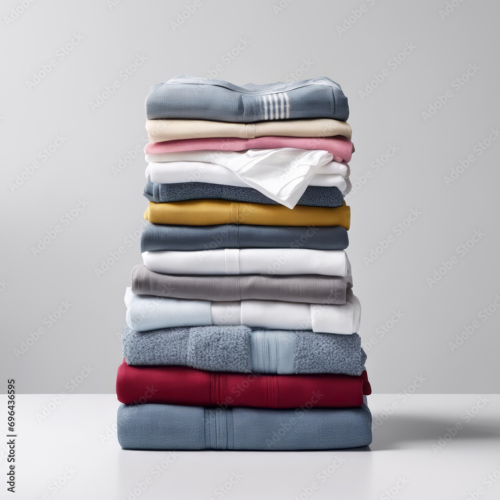Clean Comfort of New Washed, Freshly Laundered Clothes Clean Comfort of New Washed, Freshly Laundered Clothes