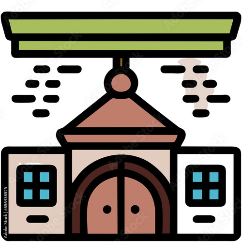 A decorative ceiling design vektor icon illustation