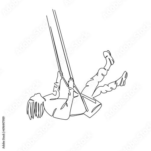 girl on a swing