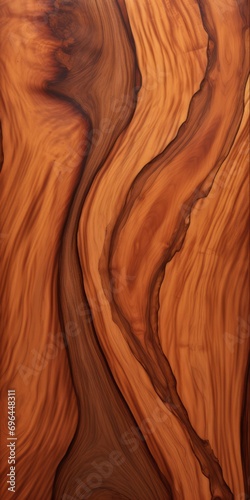 Beautiful Figured Hawaiian Koa Wood with Ribbon Grain Texture photo