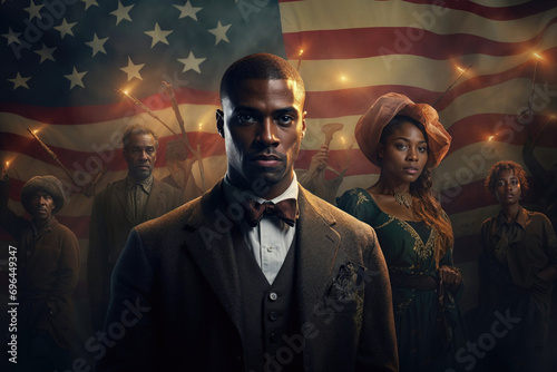 Generative AI image of pivotal Black History heroes photo