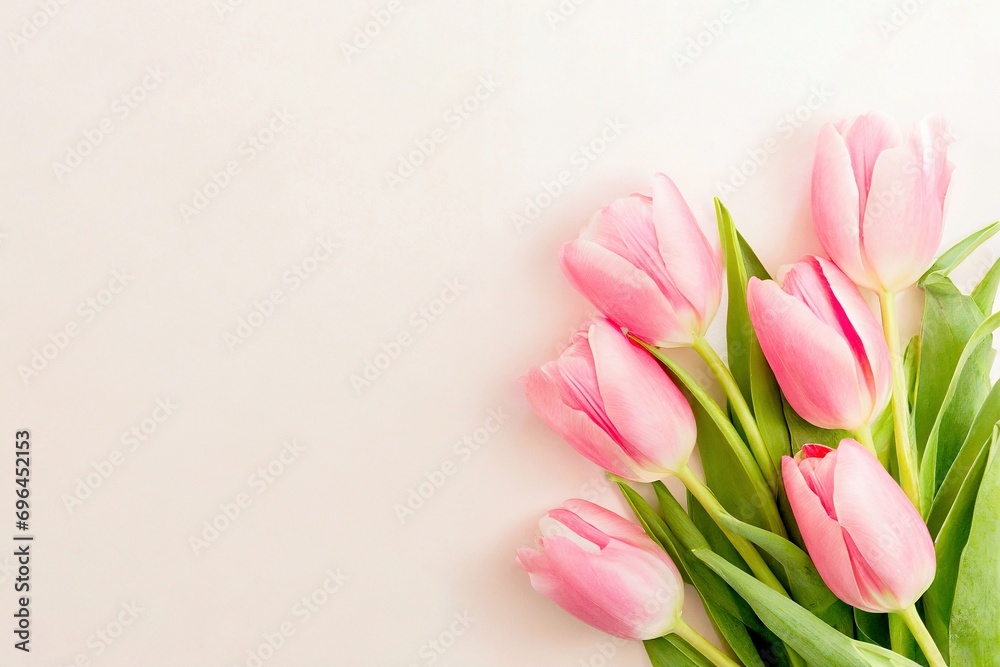 Rosa Tulpen auf weißem Hintergrund Rosa Tulpen auf weißem Hintergrund