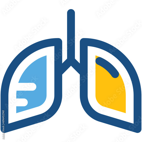 Lungs Vector Icon