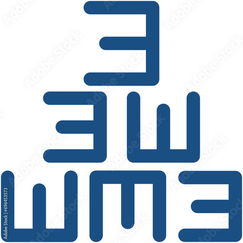 Snellen Chart Vector Icon