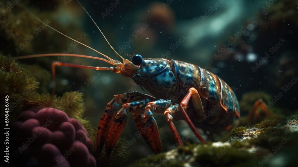 Tranquil Tidings: Shrimp in Silent Depths Tranquil Tidings: Shrimp in Silent Depths