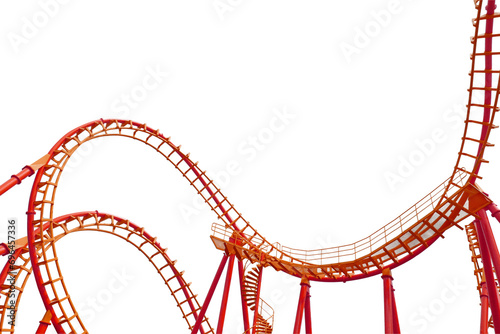 Rollercoaster isolated transparency background.. © moderngolf1984