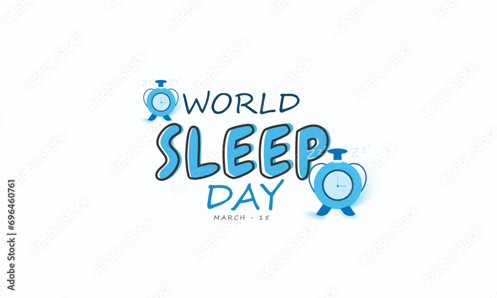 World Sleep day. background, banner, card, poster, template. Vector illustration.