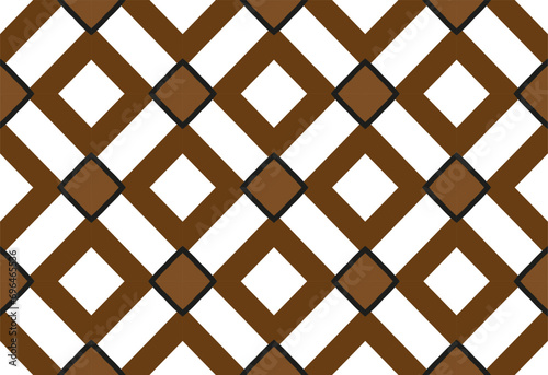 Abstract  geometric background. Dynamic shapes composition. Seamless pattern with symmetric geometric ornament. Ornamental mosaic texture.