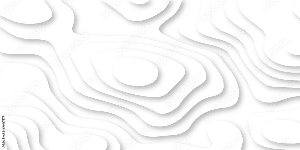 Black and white wave Seamless abstract white papercut background 3d realistic design use for ads banner and advertising print design vector. 3d topography relief. Vector topographic illustration.