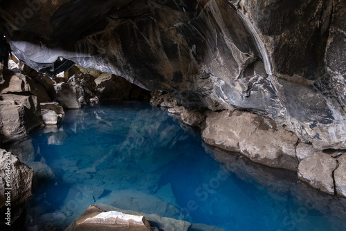 thermal spring in the cave