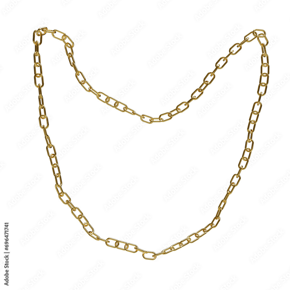 gold chain link jewellery necklace, luxury accessory, shiny, on transparent background gold chain link jewellery necklace, luxury accessory, shiny, on transparent background