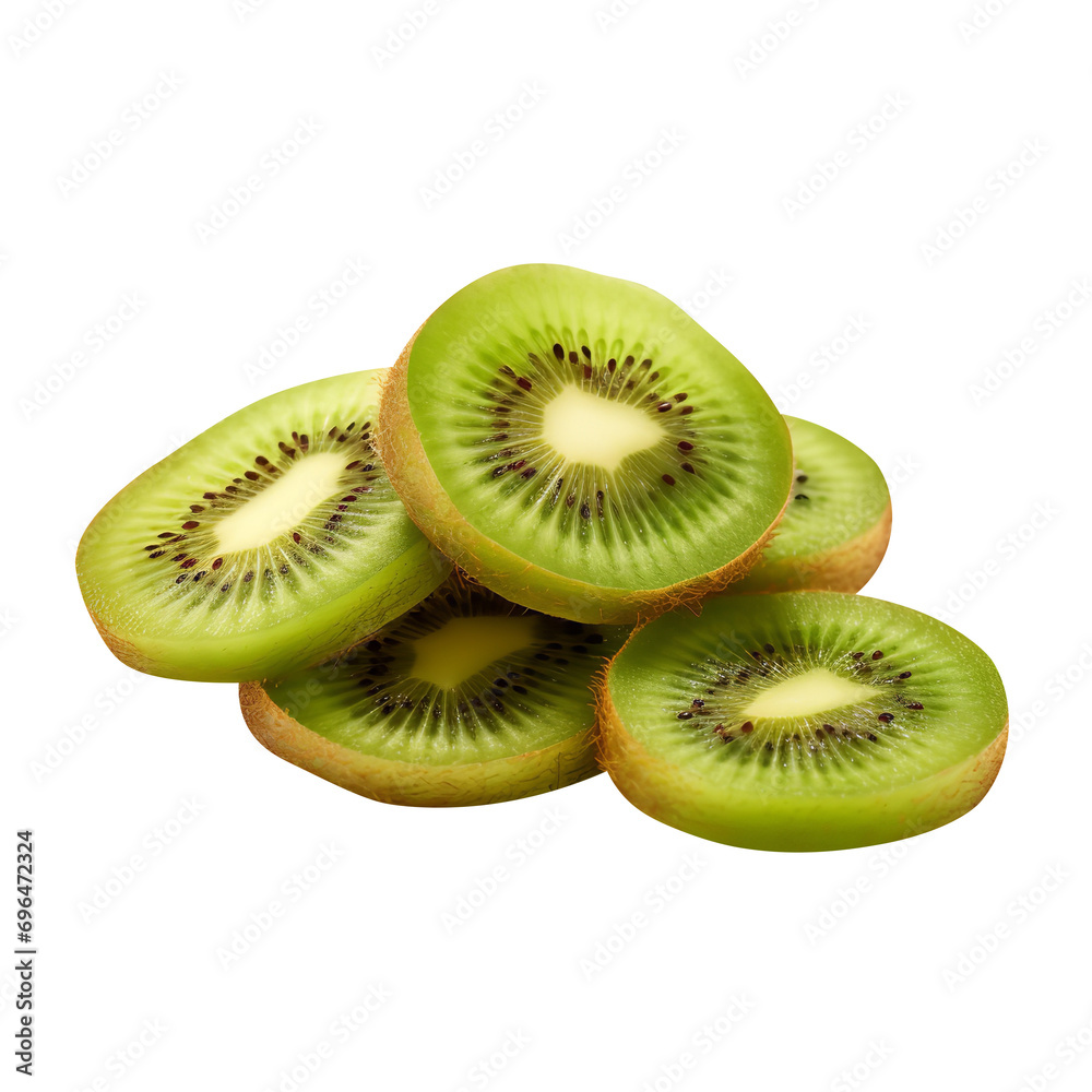 Natural and fresh Kiwi fruit isolated on transparent background Natural and fresh Kiwi fruit isolated on transparent background