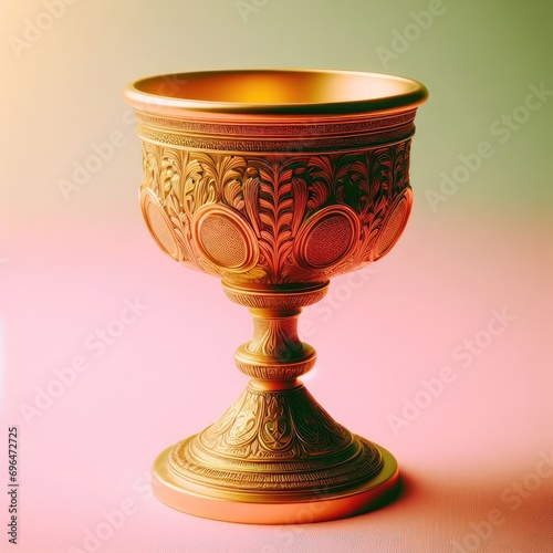 antique golden wine cup 