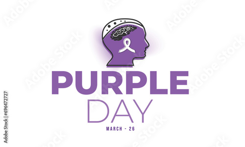 Purple Day. background, banner, card, poster, template. Vector illustration.