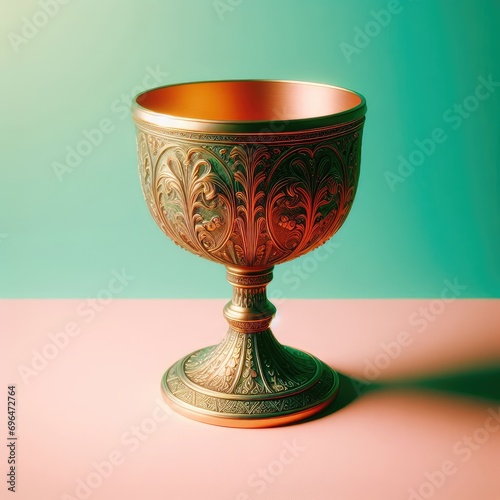 antique golden wine cup 