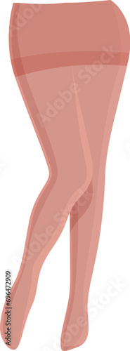 Model pantyhose icon cartoon vector. Art people leg. Female style