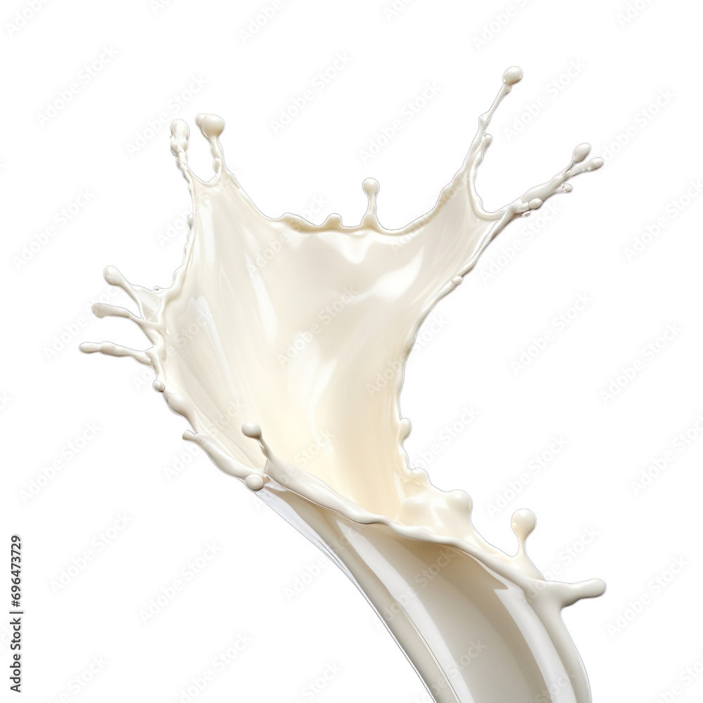 Splash liquid of milk or cream isolated on transparent background. Splash liquid of milk or cream isolated on transparent background.