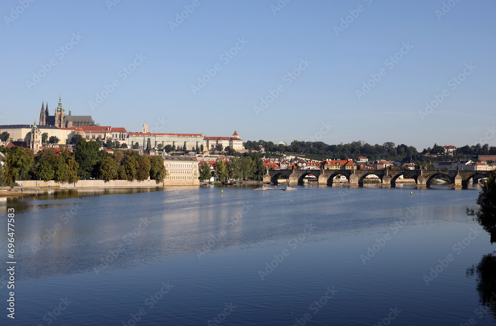 View of the Vltava River in Prague