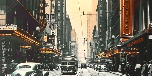 Straße New York City - Vintage Foto photo