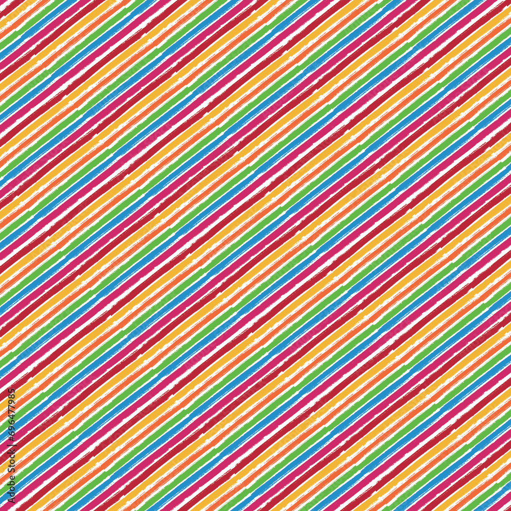 hand drawn colorful Stripes seamless background