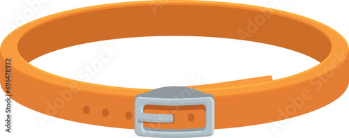 Dog flea collar icon cartoon vector. Emotional tail ears. Animal health