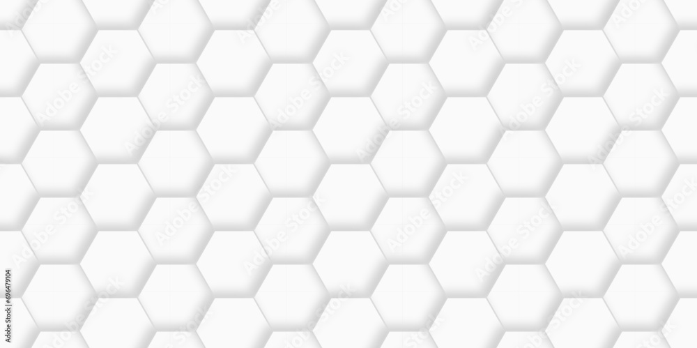 Background hexagons White Hexagonal Luxury honeycomb grid White Pattern. Vector Illustration. 3D Futuristic abstract honeycomb mosaic white background. geometric mesh cell texture. Background hexagons White Hexagonal Luxury honeycomb grid White Pattern. Vector Illustration. 3D Futuristic abstract honeycomb mosaic white background. geometric mesh cell texture.