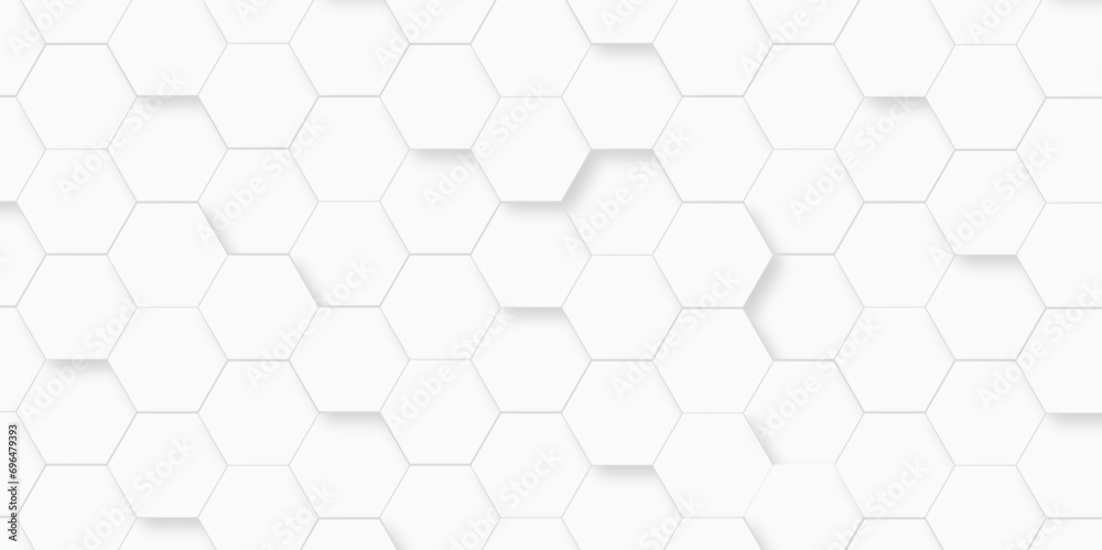 Background hexagons White Hexagonal Luxury honeycomb grid White Pattern. Vector Illustration. 3D Futuristic abstract honeycomb mosaic white background. geometric mesh cell texture. Background hexagons White Hexagonal Luxury honeycomb grid White Pattern. Vector Illustration. 3D Futuristic abstract honeycomb mosaic white background. geometric mesh cell texture.
