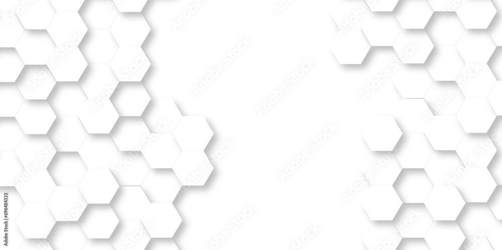 Seamless pattern with hexagonal white and gray technology line paper background. Hexagonal vector grid tile and mosaic structure mess cell. white and gray hexagon honeycomb geometric copy space. Seamless pattern with hexagonal white and gray technology line paper background. Hexagonal vector grid tile and mosaic structure mess cell. white and gray hexagon honeycomb geometric copy space.