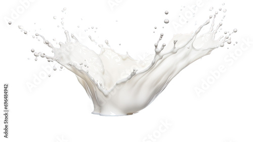 Milk Splash on transparent