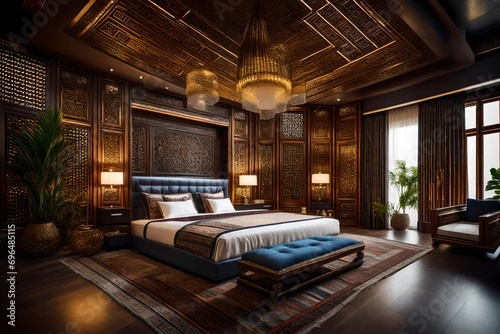 luxury ethnic bedroom. © Mazhar