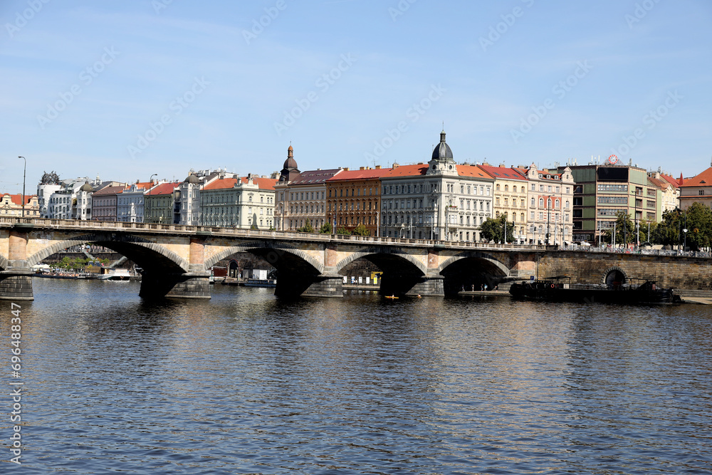 View of the Vltava River in Prague