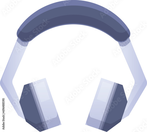 Gamer headset icon cartoon vector. Game equipment. Toy device