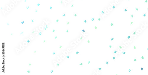 blue stars confetti on gray...