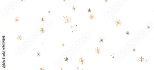 Snowflakes - Winter christmas sky with falling snow