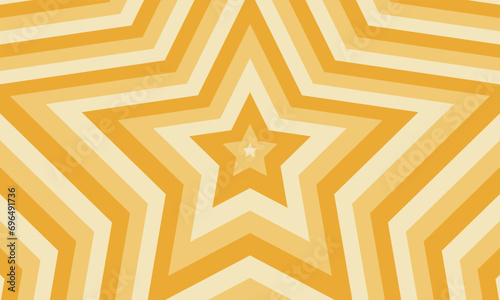 Groovy retro starburst vector background