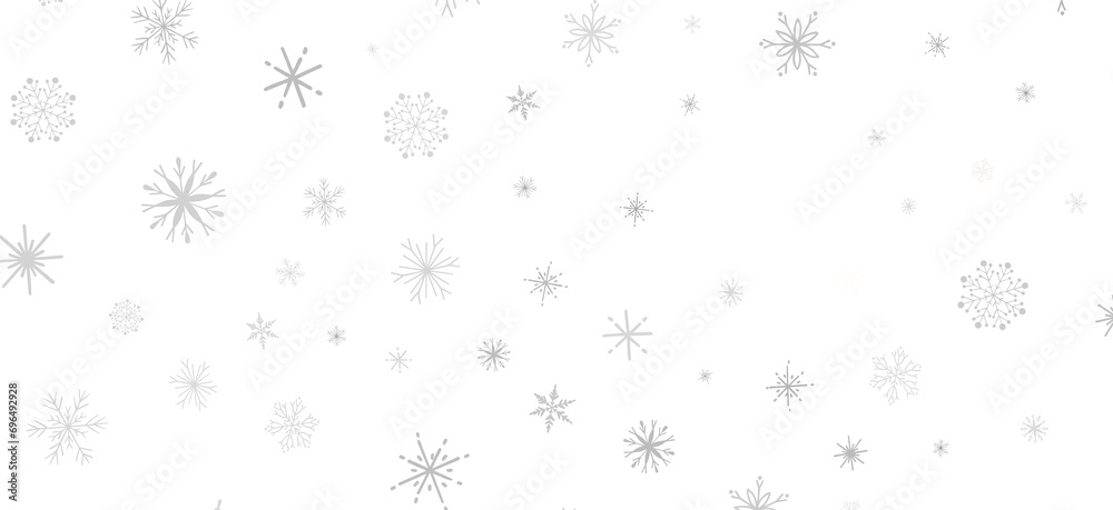 Festive Snow Drift: Captivating 3D Illustration of Descending Christmas Snowflakes Festive Snow Drift: Captivating 3D Illustration of Descending Christmas Snowflakes