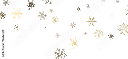 Festive Snow Drift  Captivating 3D Illustration of Descending Christmas Snowflakes