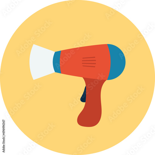 hair dryer isolated on white. electronic icon vector, electronics icon png transparent, electronic vector symbols, electronics icon images.